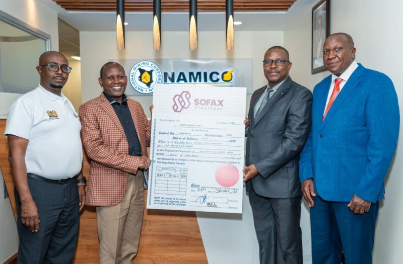 Ceremony: Handing Over SOFAX Share Certificate to NAMICO — Formalizing Our Strategic Partnership